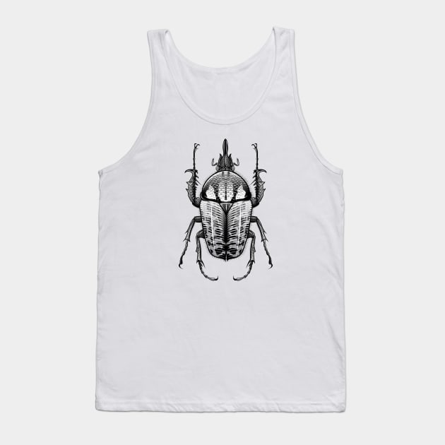 Goliath Beetle Tank Top by TattooTshirt